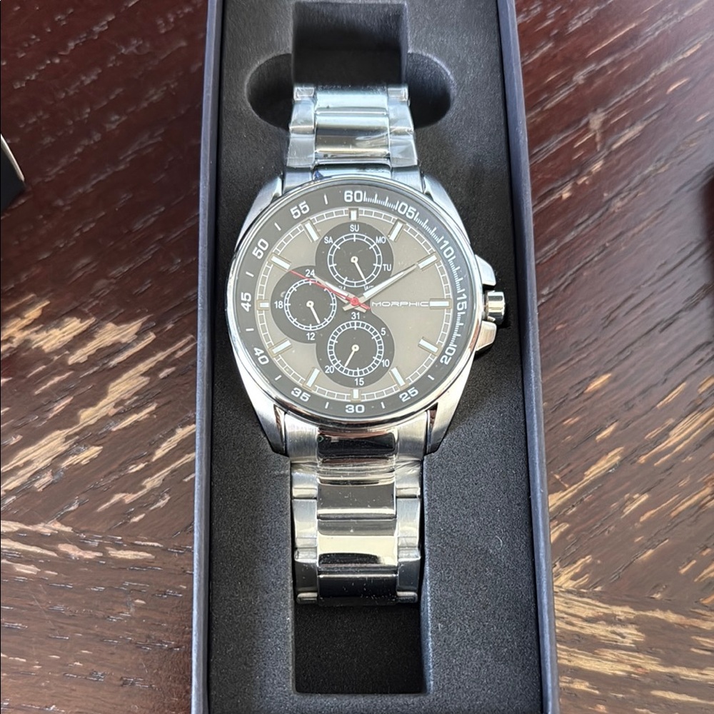 Morphic Silver Chronograph Watch